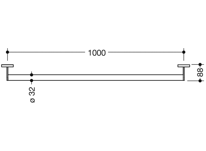 900.36.00760 ручка для захвата HEWI System 900 - Вид №5