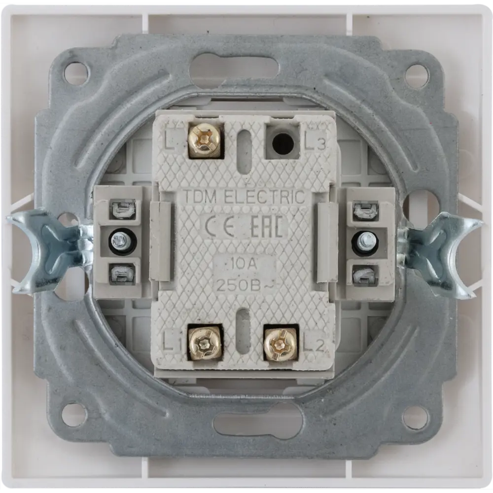 TDM ELECTRIC Выключатель проходной Таймыр белый одноклавишный 85591338 STLM-0064423 - Вид №2