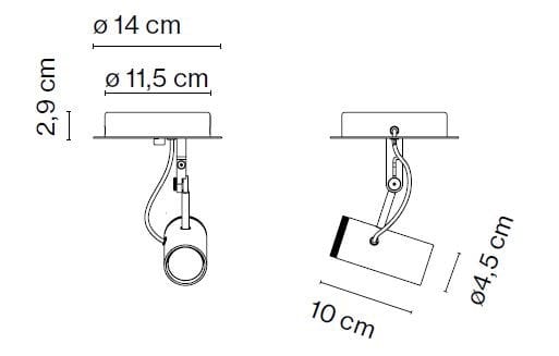 Регулируемый потолочный алюминиевый прожектор Marset ARCH-00073333 - Вид №2