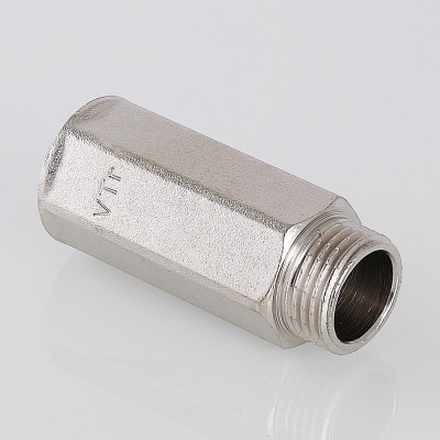 VTr.197.N.0415 Фитинг резьбовой – удлинитель Valtec 1/2" х 15 мм  - Вид №5