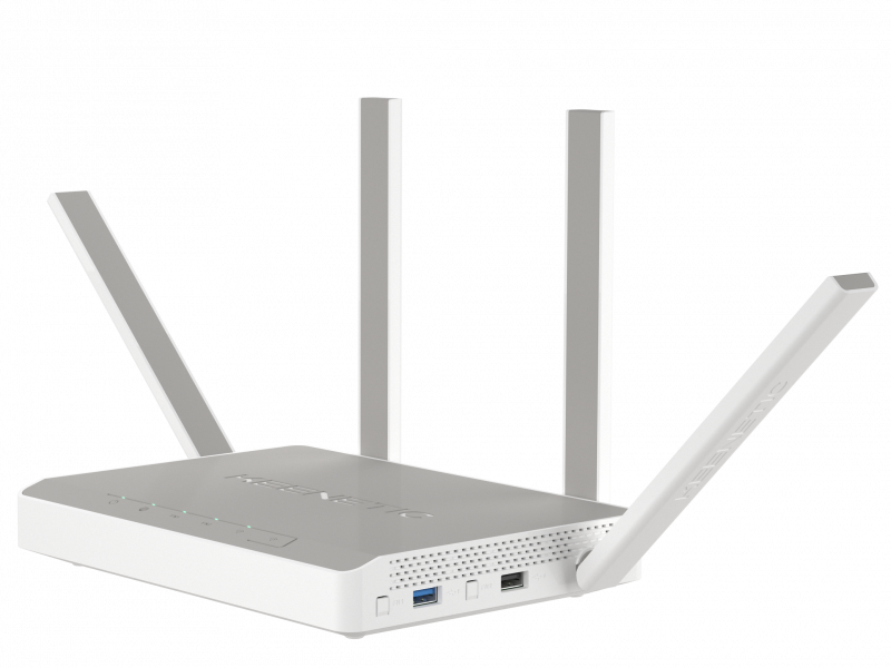 Keenetic GIGA (KN-1010) giga гигабитный интернет-центр с двухдиапазонным mesh wi-fi ac1300, двухъядерным процессором, 5-портовым smart-коммутатором, портами sfp, usb 3.0 и 2.0 Keenetic Santreyd  - Вид №1