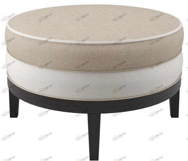 FRATO Круглый пуф из ткани Monaco Fup040006aao