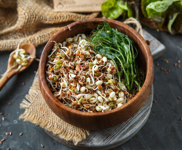 5508 Салатный микс из проростков "Здоровье" Вкусляндия  - Вид №1