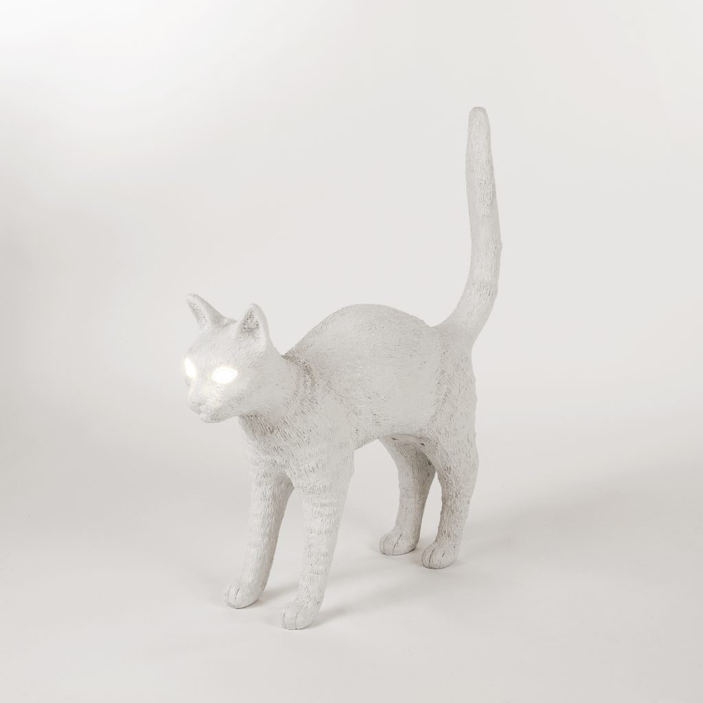 Настольная лампа белая 20,7х46 см Jobby The Cat White 15040 SELETTI ЖИВОТНЫЕ, КОШКА 00-3882462 Бежевый;белый  - Вид №6