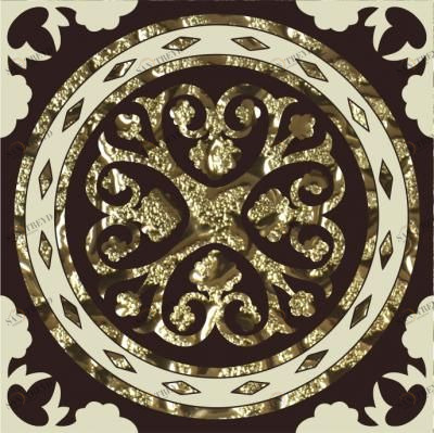 Напольная вставка Персей золото 8х8 Роскошная мозаика sun-id-329536