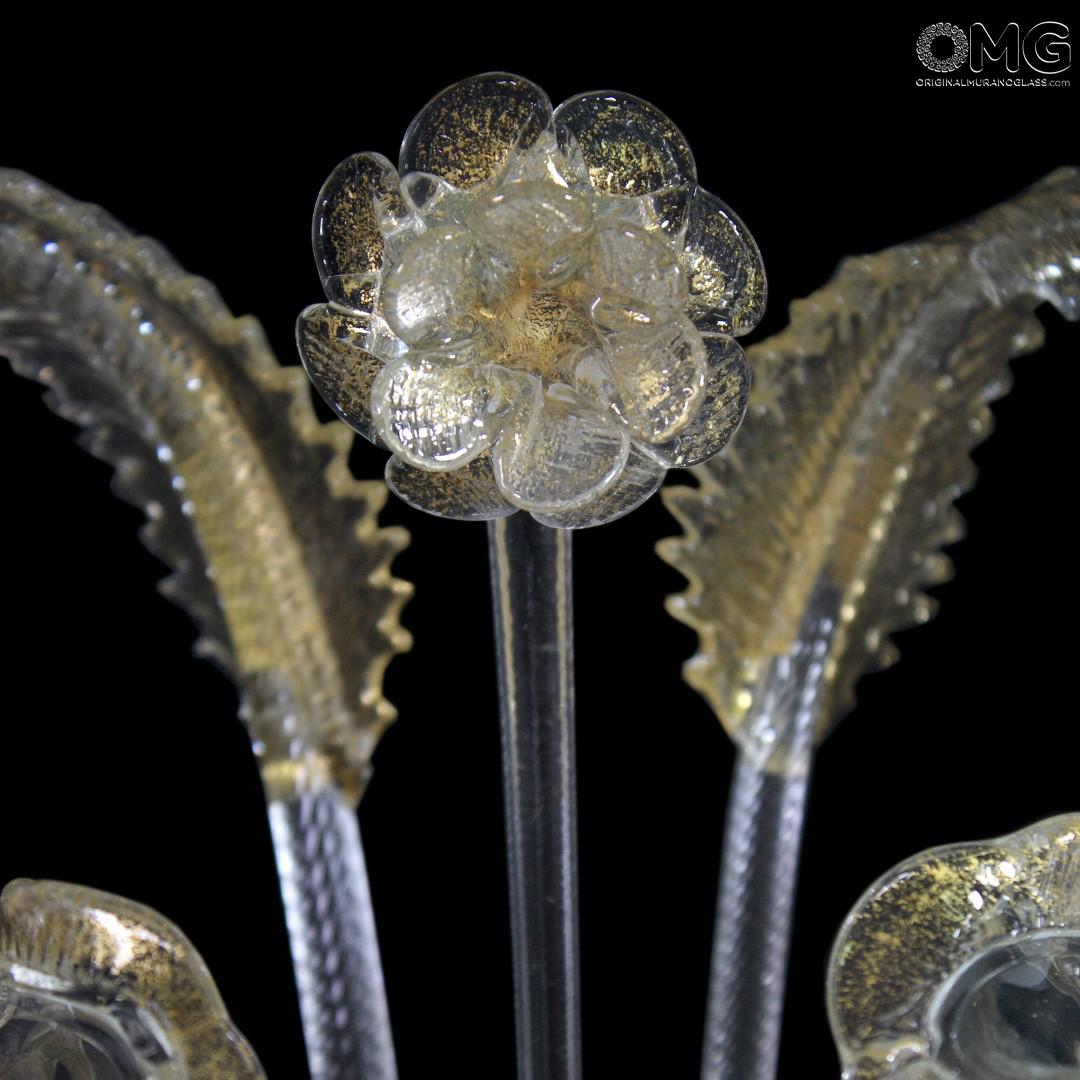 1237 ORIGINALMURANOGLASS Настенный светильник Бра Элегантный с золотом - муранское стекло OMG  см CLASSICO - Вид №1