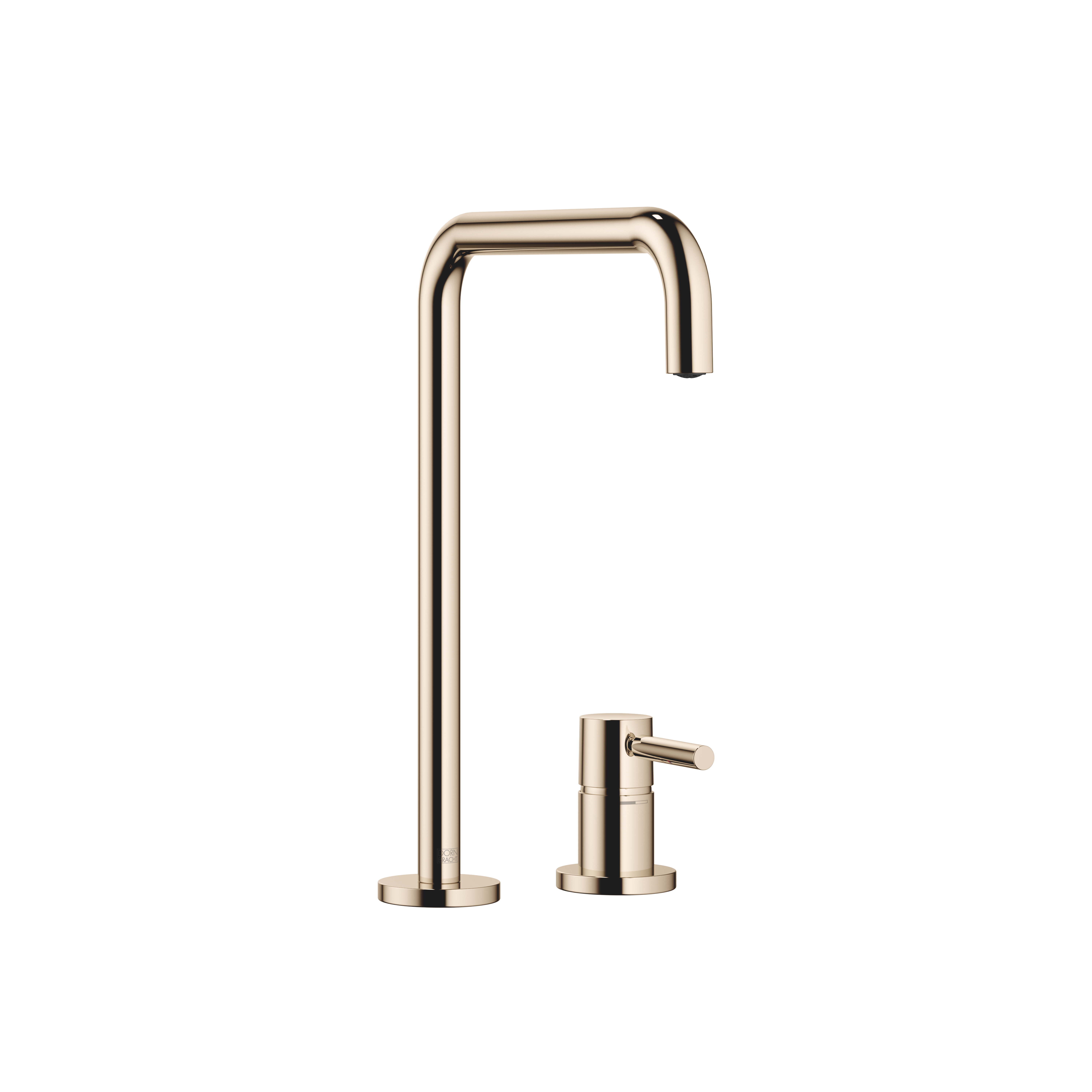 META SQUARE Смеситель на два отверстия с отдельными розетками - Шампанское (Золото 22 карата) DornBracht 32815861-47