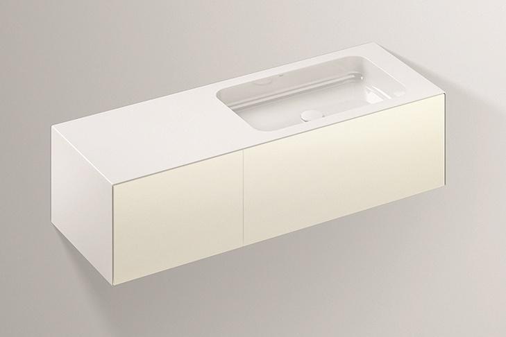 5159514000 Умывальник с тумбой, wp.folio10, белая, proshield, лакированная, шелковисто-матовый блеск, белый Alape серия FO (Folio) 