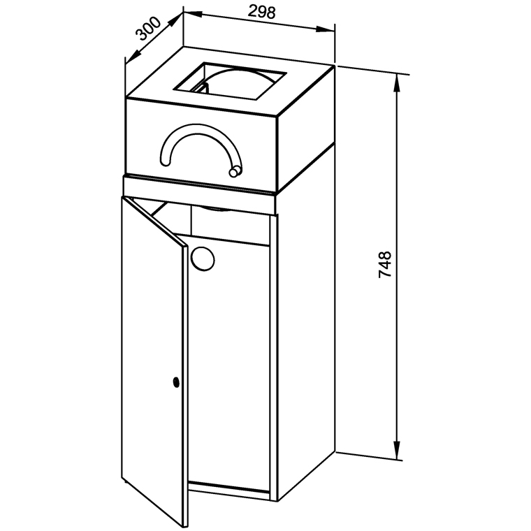 728685 Корзина для подгузников WP2505 WAGNER_EWAR A-LINE Wagner Ewar  - Вид №1