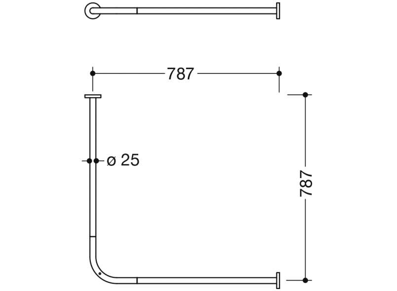900.34.100XA Карниз HEWI System 900 - Вид №2