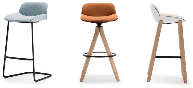 Andreu World Табурет высокий поворотный со спинкой Nuez Bq2779 - Вид №1