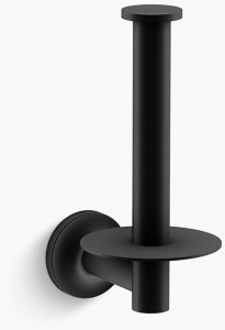 KOHLER Purist Вертикальный держатель туалетной бумаги K-14444-BL