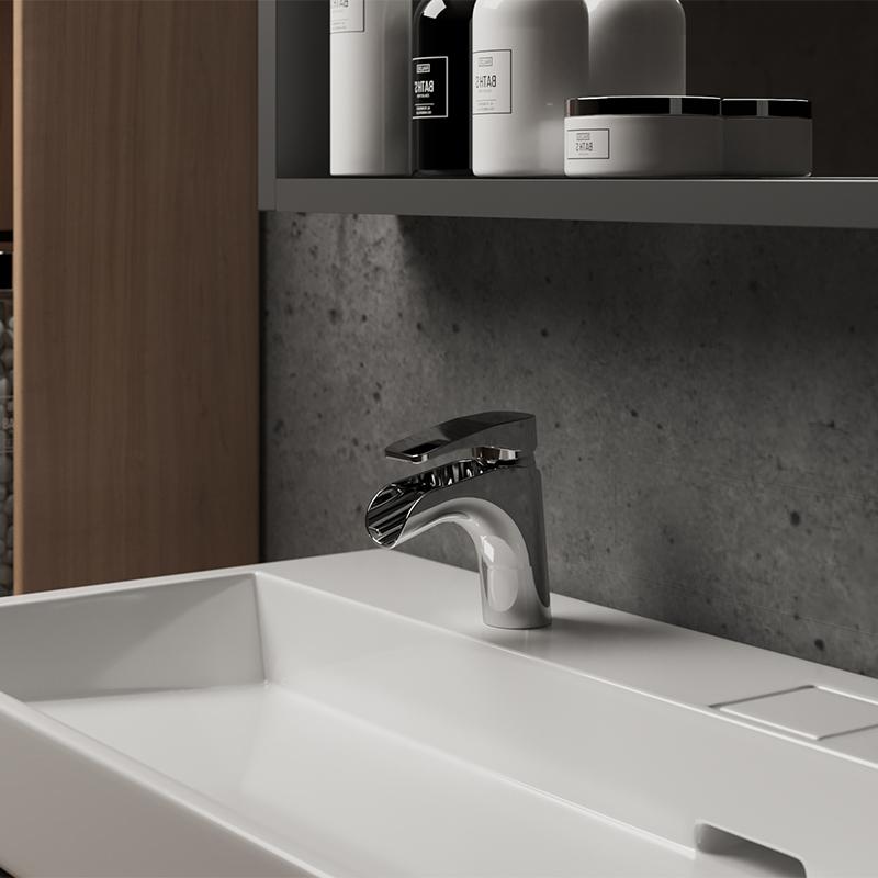 Paini Ovo 86CR211WFKM смеситель для раковины с донным клапаном - Вид №1