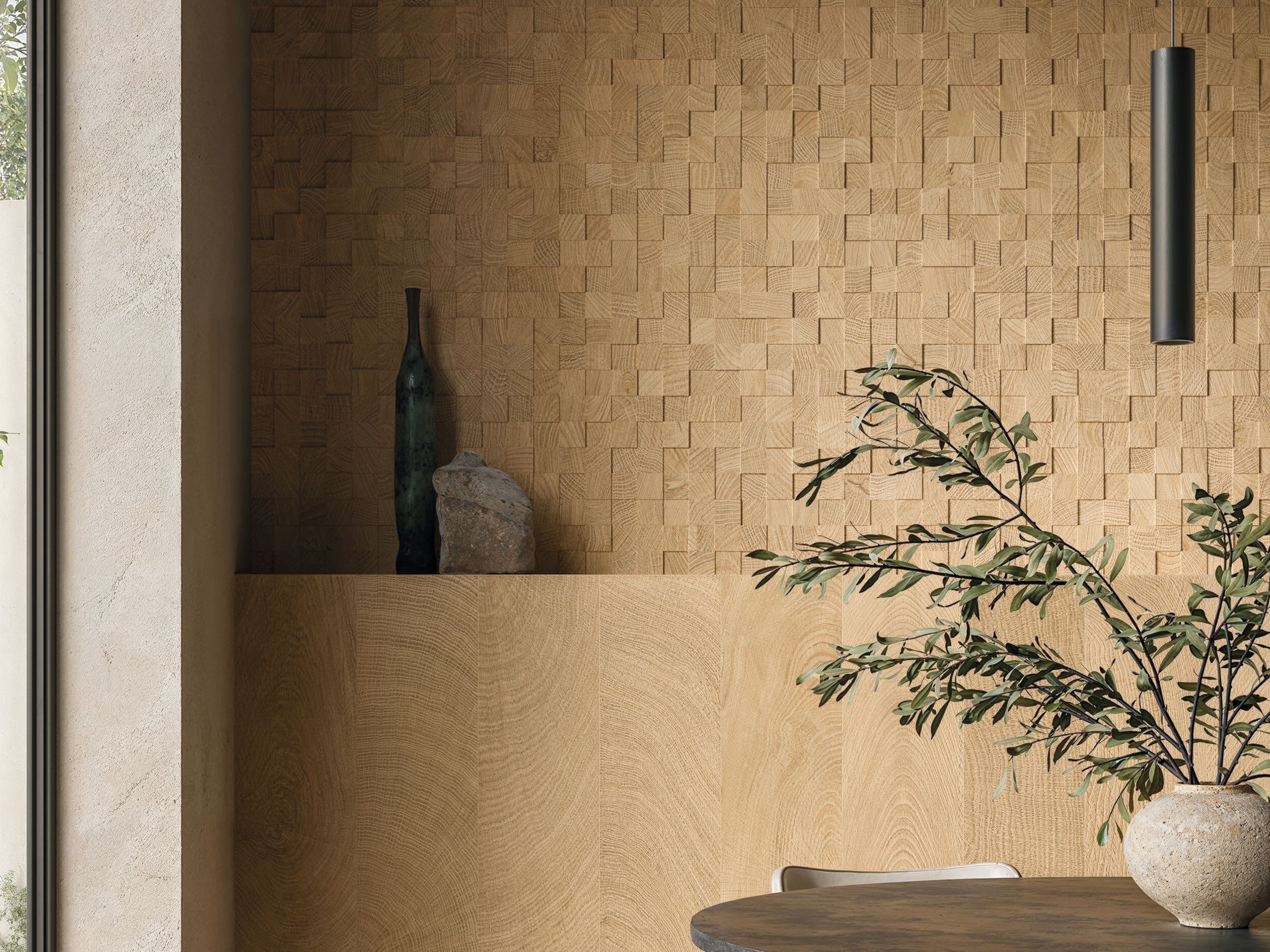 Деревянная мозаика Provenza W-CIRCLES MOSAICO 3D CUBE ARCH-00061706 - Вид №1