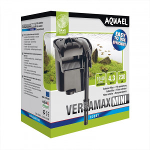 ПР0045124 Внешний фильтр VERSAMAX mini для аквариума 10 - 40 л (230 л/ч, 4.3 Вт), навесной AQUAEL
