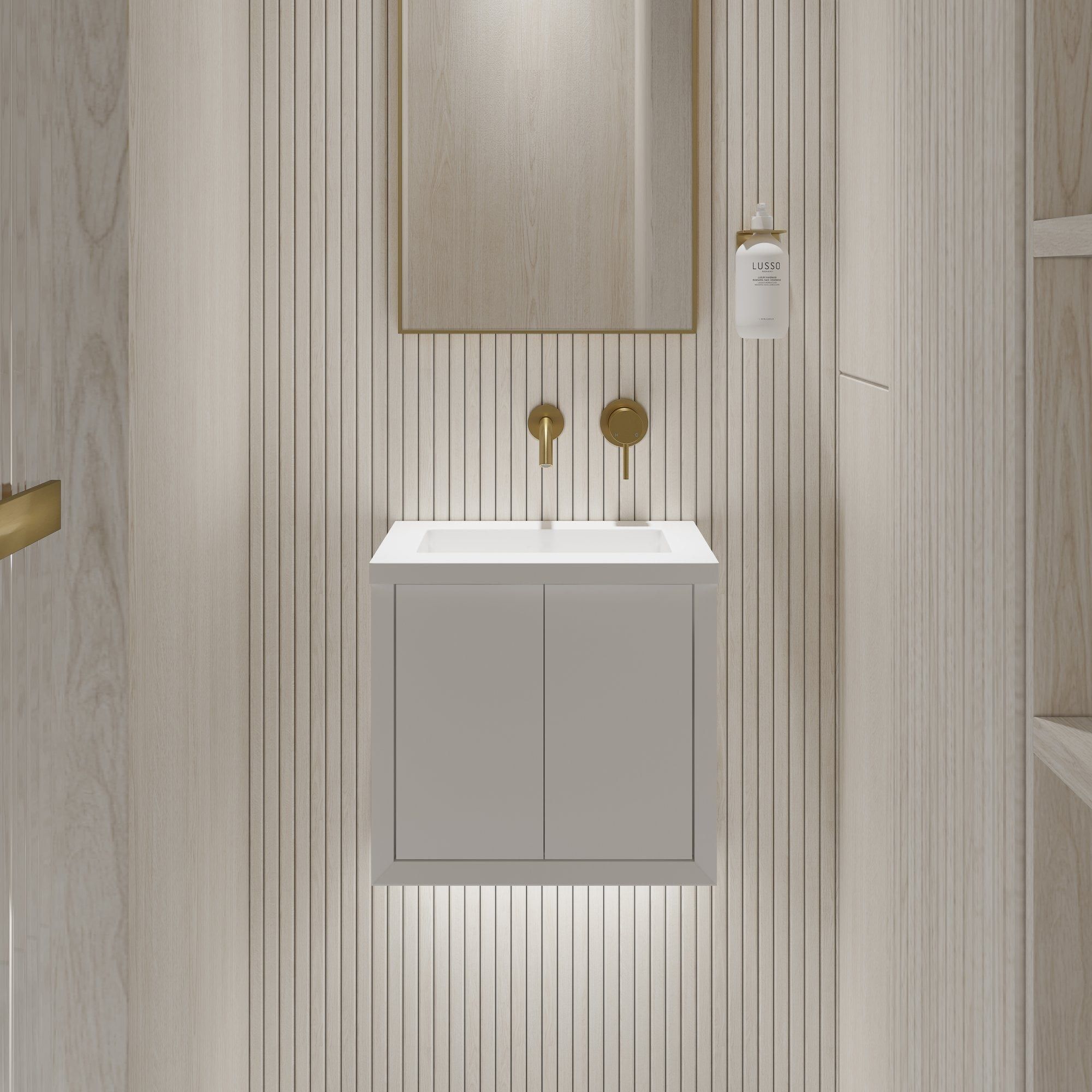 Одинарный умывальник из смолы со встроенным умывальником LUSSO Volini ARCH-00130849 - Вид №19