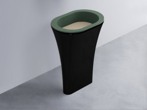 AMLA65-MU+AMPILO-AV+AMCOLO-N Раковина Amedeo Ovale отдельностоящая cielo Enjoy + Amedeo