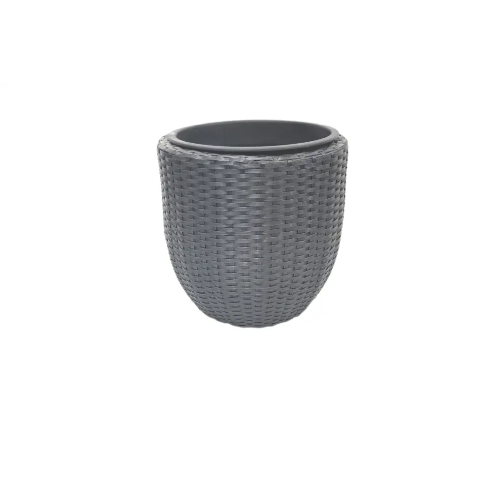 Кашпо Santreyd Green Art для крупных растений с искусственным ротангом 89350541 STLM-0952949