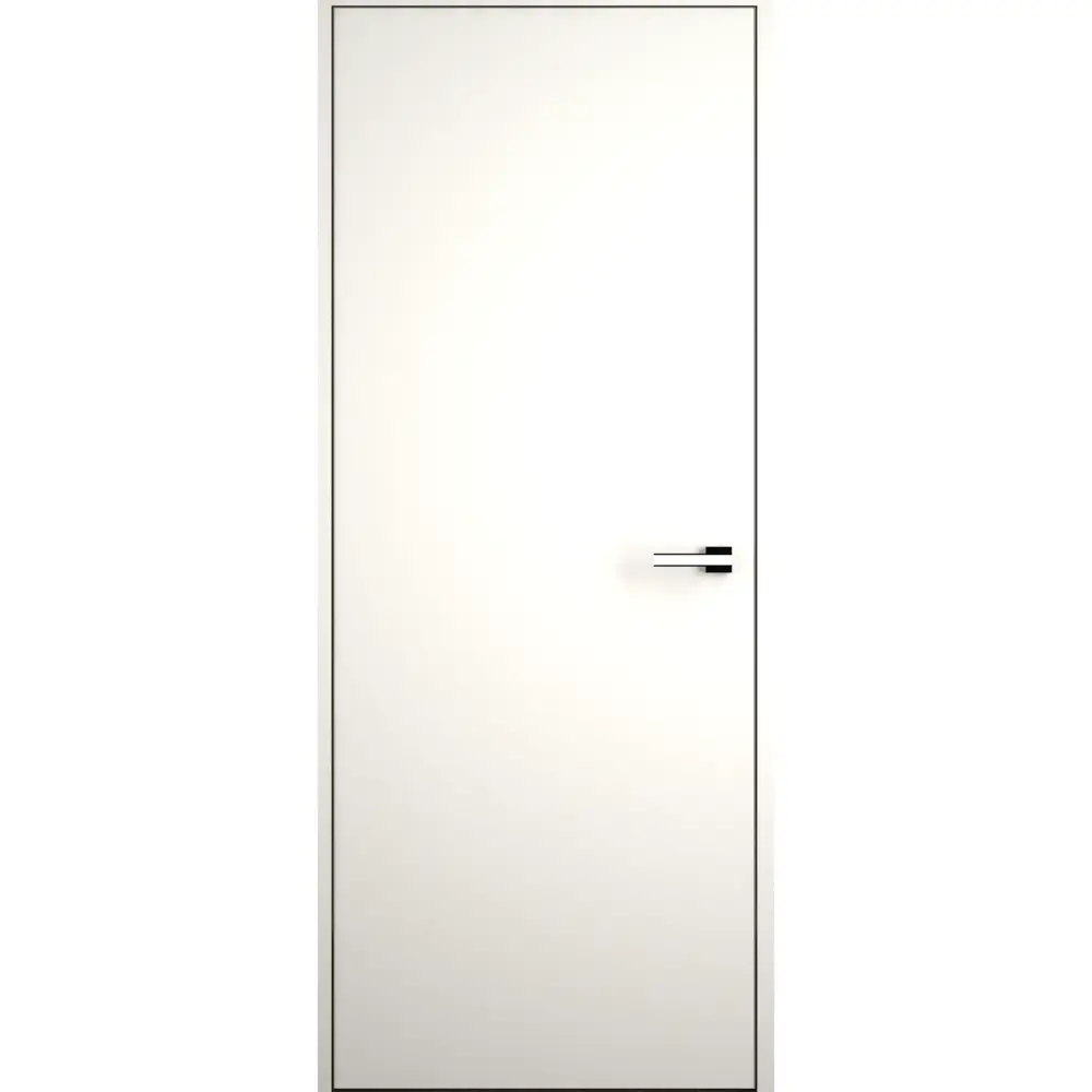 Дверь межкомнатная скрытая левая (на себя) Invisible 80x210 см эмаль цвет Белый с замком 86586830 STLM-2166923 Santreyd 