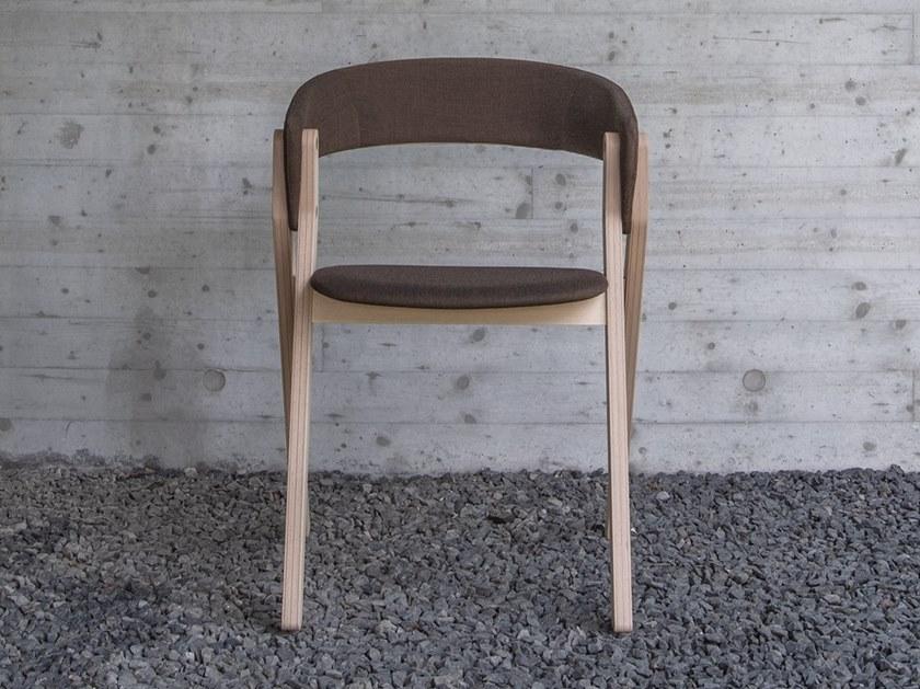 Bedont Стул из фанеры и ткани с открытой спинкой 20.20 sun-id-1487209 - Вид №2