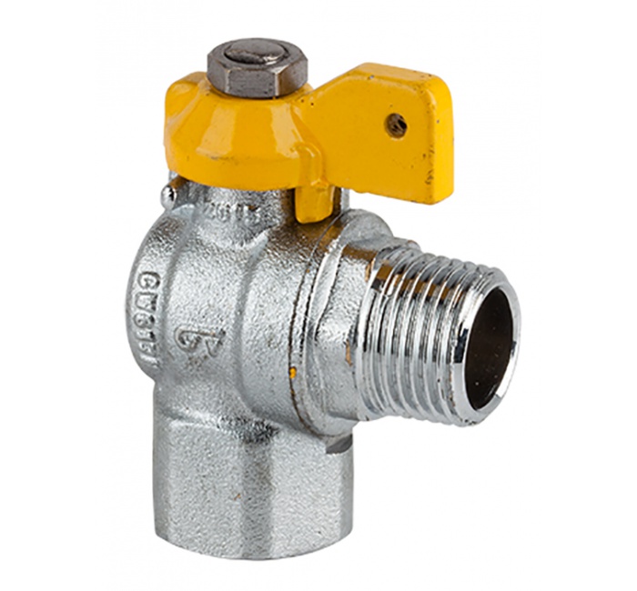 GENEBRE 3565 04 Кран шаровой угловой для газа, Ф-М  - Вид №1