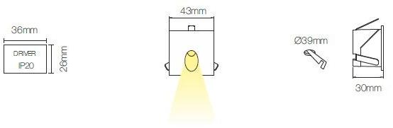 BENEITO FAURE Светодиодный ступень из алюминия для улицы sun-id-1439882 - Вид №4