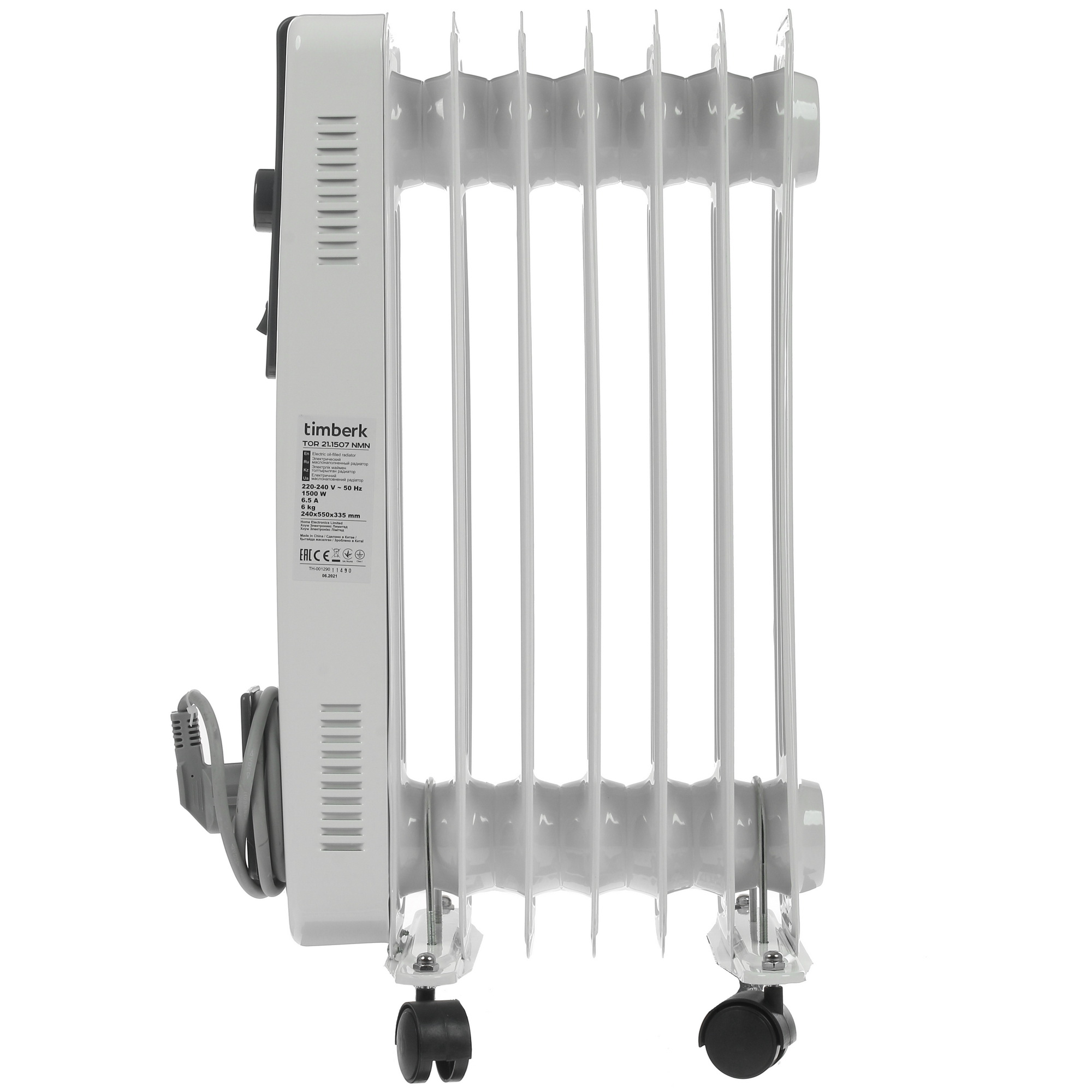 5334499 Масляный обогреватель Timberk TOR 21.1507 NMN белый STDN-0020200 - Вид №2