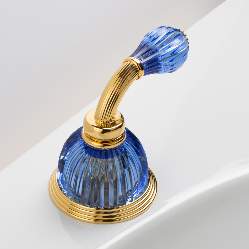 C59-532 C59-532 Дозатор мыла настенный РУЧКА КУПОЛЬНАЯ CA Cristal & Bronze DÔME À MANETTES CANNELÉ  - Вид №1