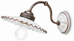 FERROLUCE Настенный керамический светильник с фиксированным кронштейном L'aquila C198