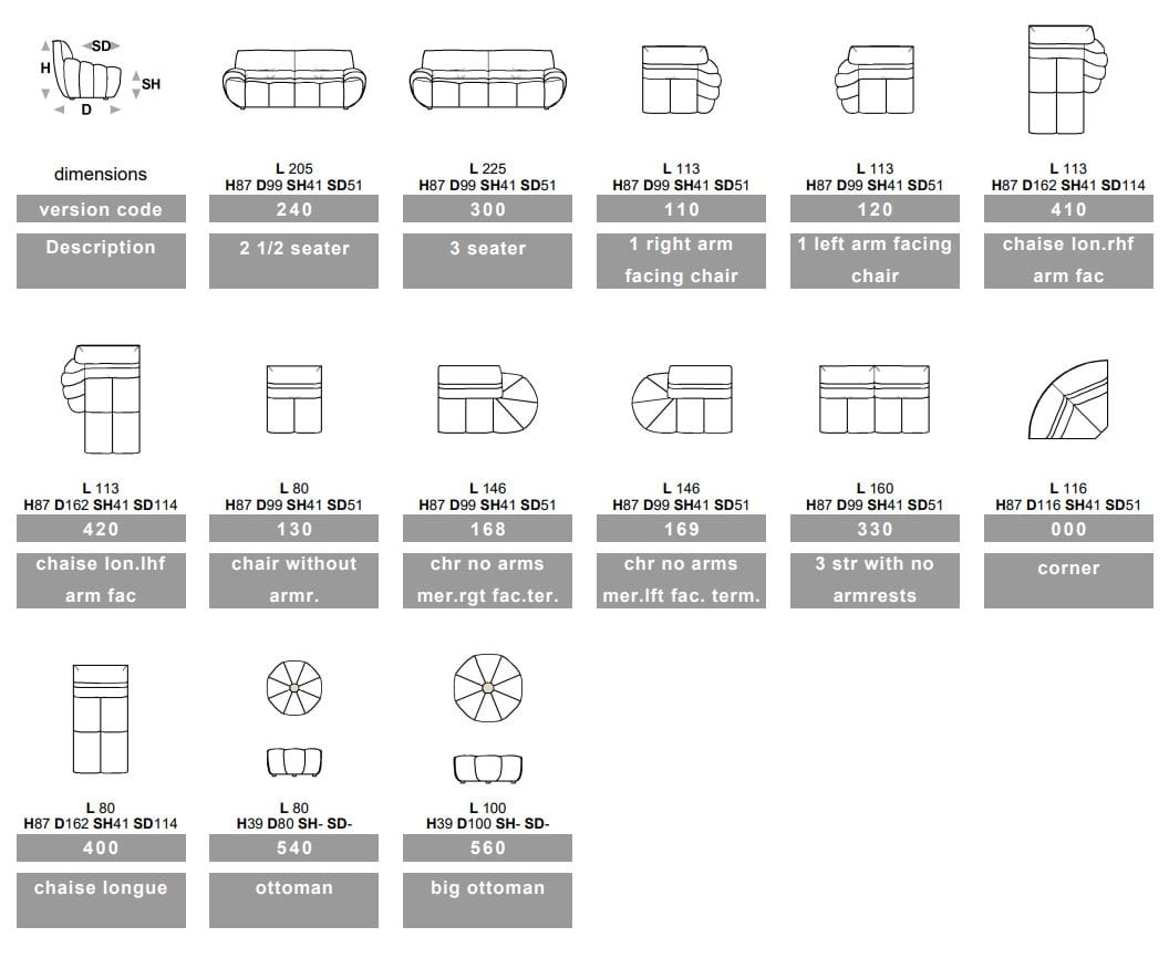 3-местный тканевый диван Calia Italia Modular ARCH-00142956 - Вид №7