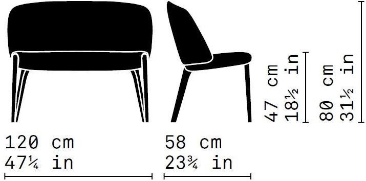 Very Wood Диван из ткани Bellevue sun-id-1503301 - Вид №7