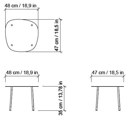 Низкий металлический журнальный столик для гостиной Morica Design Enjoy ARCH-00055515 - Вид №8
