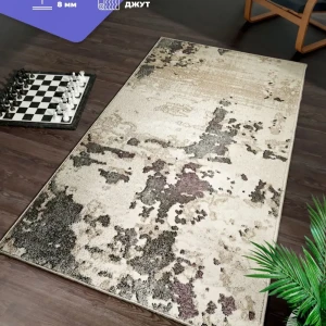 91595824 Ковер Фризе Atlas F100 Beige-Violet 200x290 см хлопок цвет Бежевый STLM-1029890
