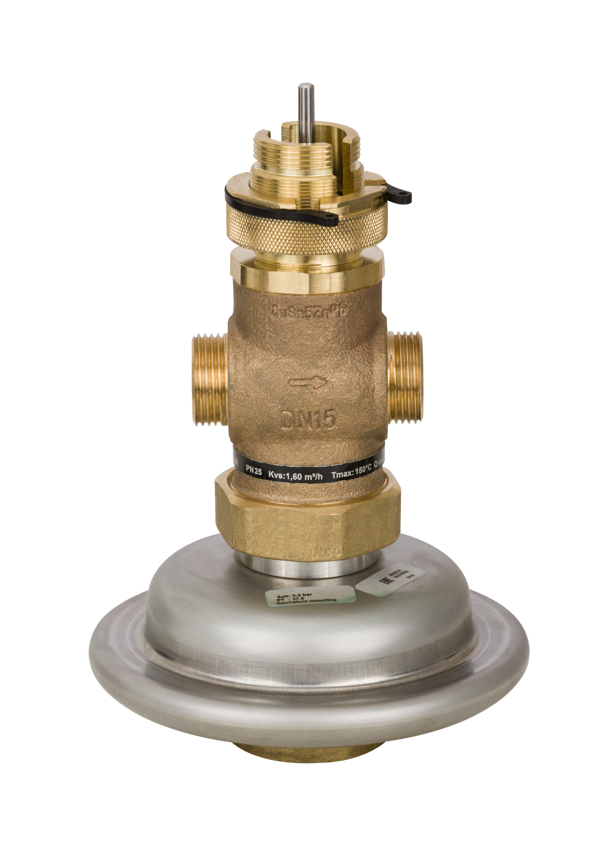 Danfoss Клапан регулирующий комбинированный AVQM с наружной резьбой или фланцевый Комб. р-рAVQM PN16 20/6,3//0,2/резьб. 003H6738  - Вид №29