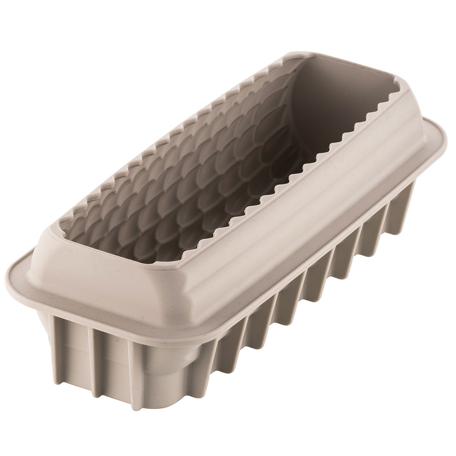 20.434.13.0065 Форма для приготовления пирожного quenelle, 24,5 х 9,5 х 7,7 см, силиконовая Silikomart  - Вид №2