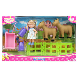 MC23602a Игровой набор "В деревне" с коровами Paula