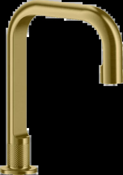 Носик для умывальника 58093 716 Gessi Inciso PVD С ЗОЛОТОЙ ЩЕТКОЙ