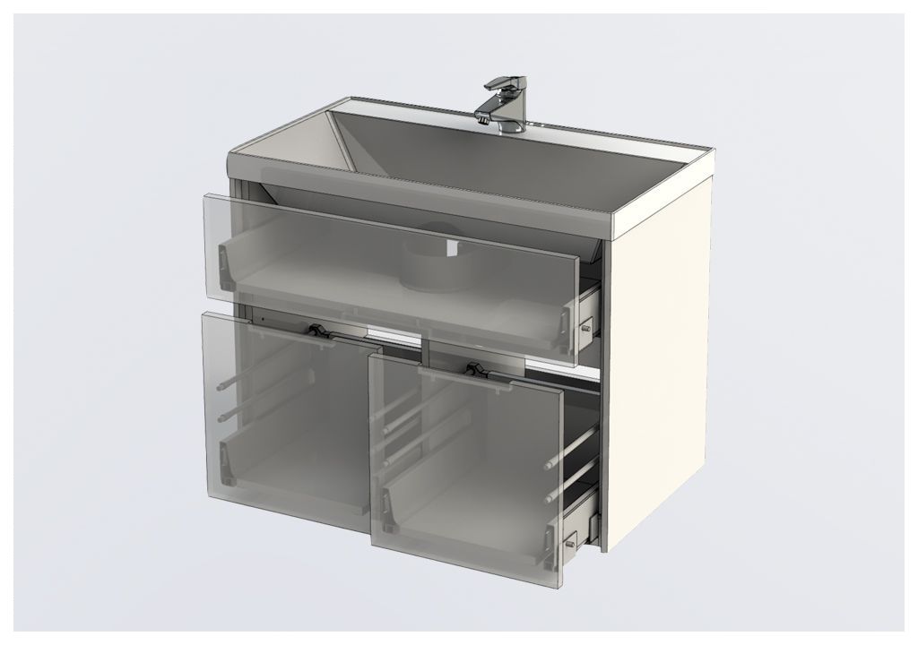 Тумба с раковиной Aquanet Латина 80 белый 0017963800179395 - Вид №7