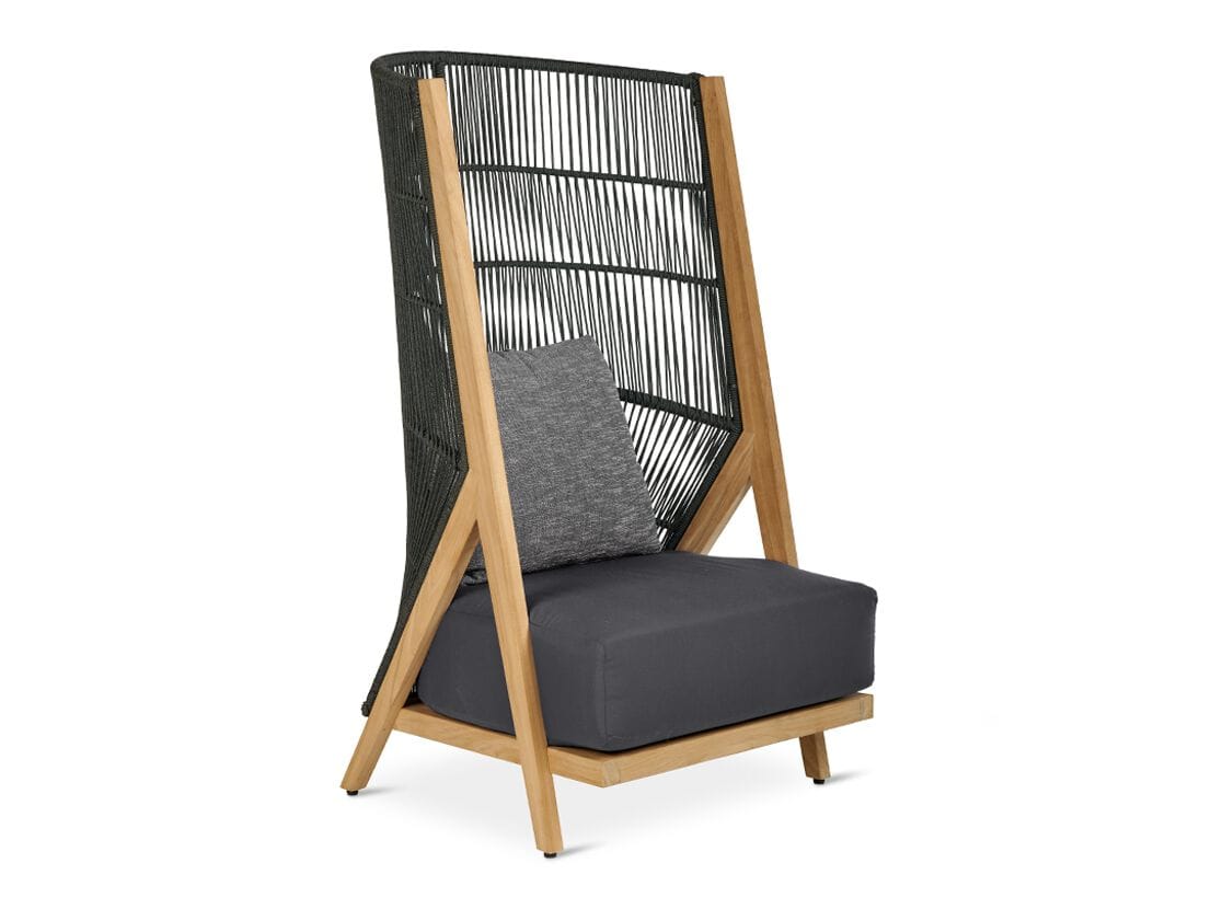 Мягкое садовое кресло из тикового дерева с высокой спинкой Walters Arbor ARCH-00109442