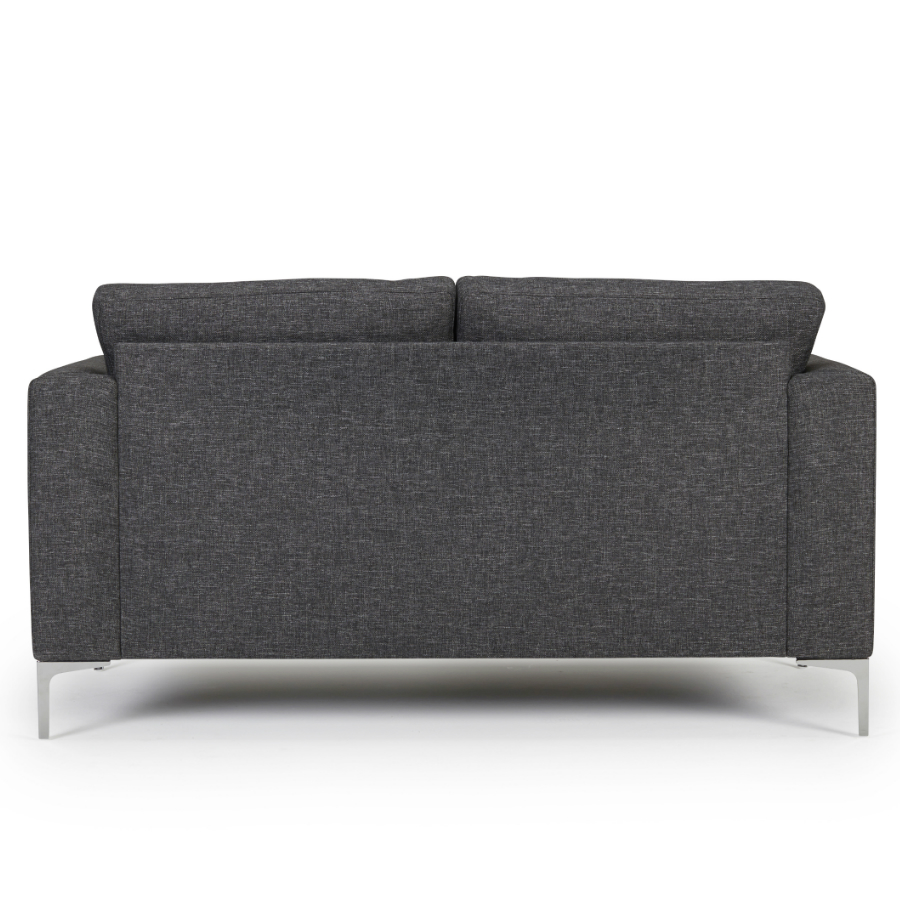 Диван двухместный Shea с хромированными ножками, темно-серый Kragelund 36402960248 - Вид №3
