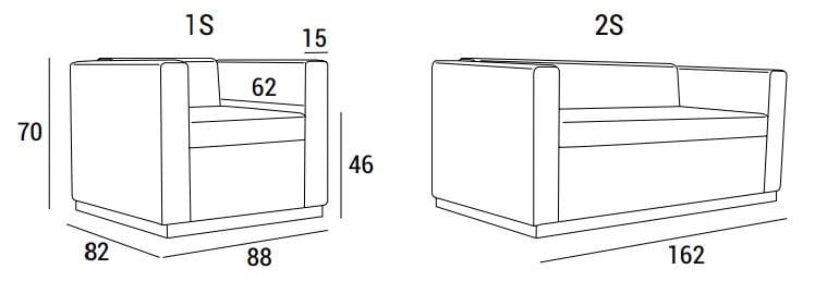 2-местный кожаный диван Domingo Salotti Quincy ARCH-00074240 - Вид №3