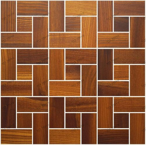 Мозаика и 3D панели из дерева Da Vinci Мозаика Ritmo Thermo Wood 078 Ясень Селект (Гладкая) 324х324 мм 1301100078