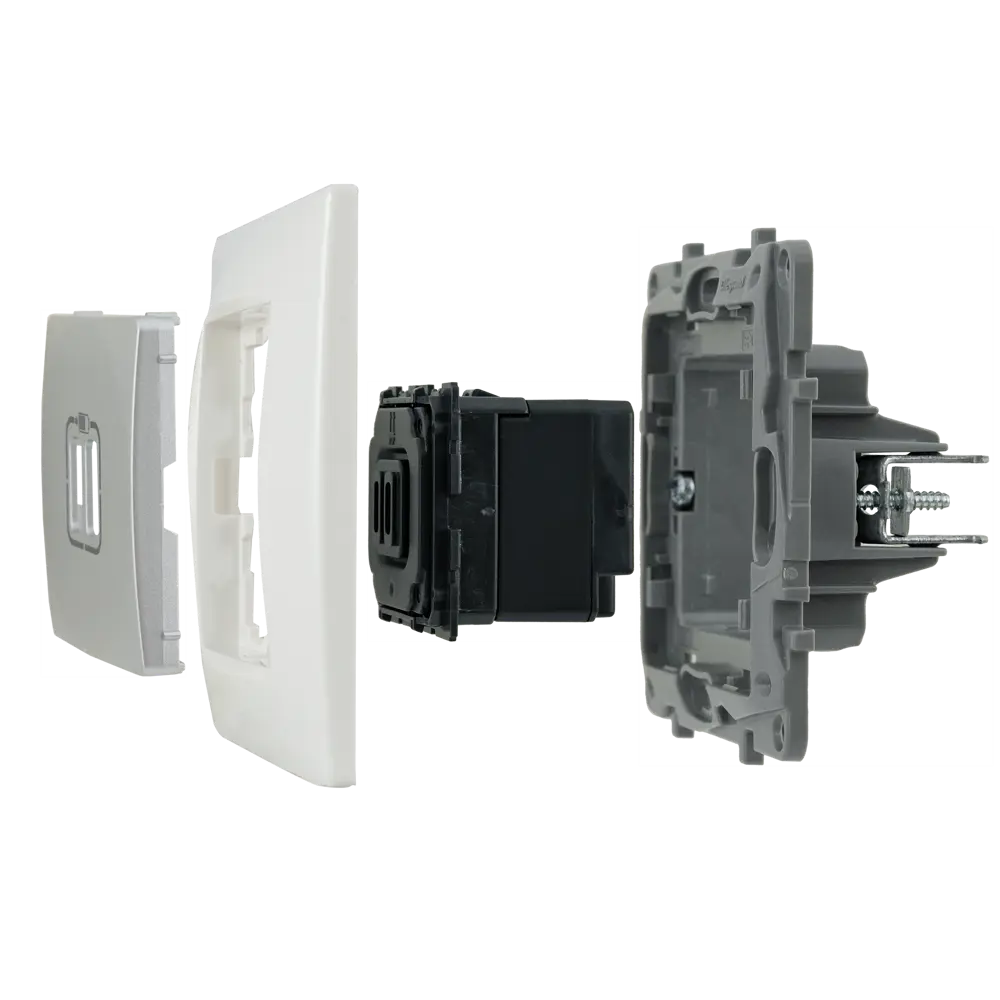 Зарядное устройство USB тип А / тип А - Legrand Etika - 3000мА 15Вт - алюминий STLM-2193472 - Вид №6