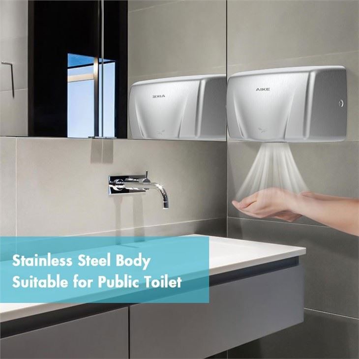 Сушилка для рук из нержавеющей стали AIKE AK2803A_234  - Вид №4