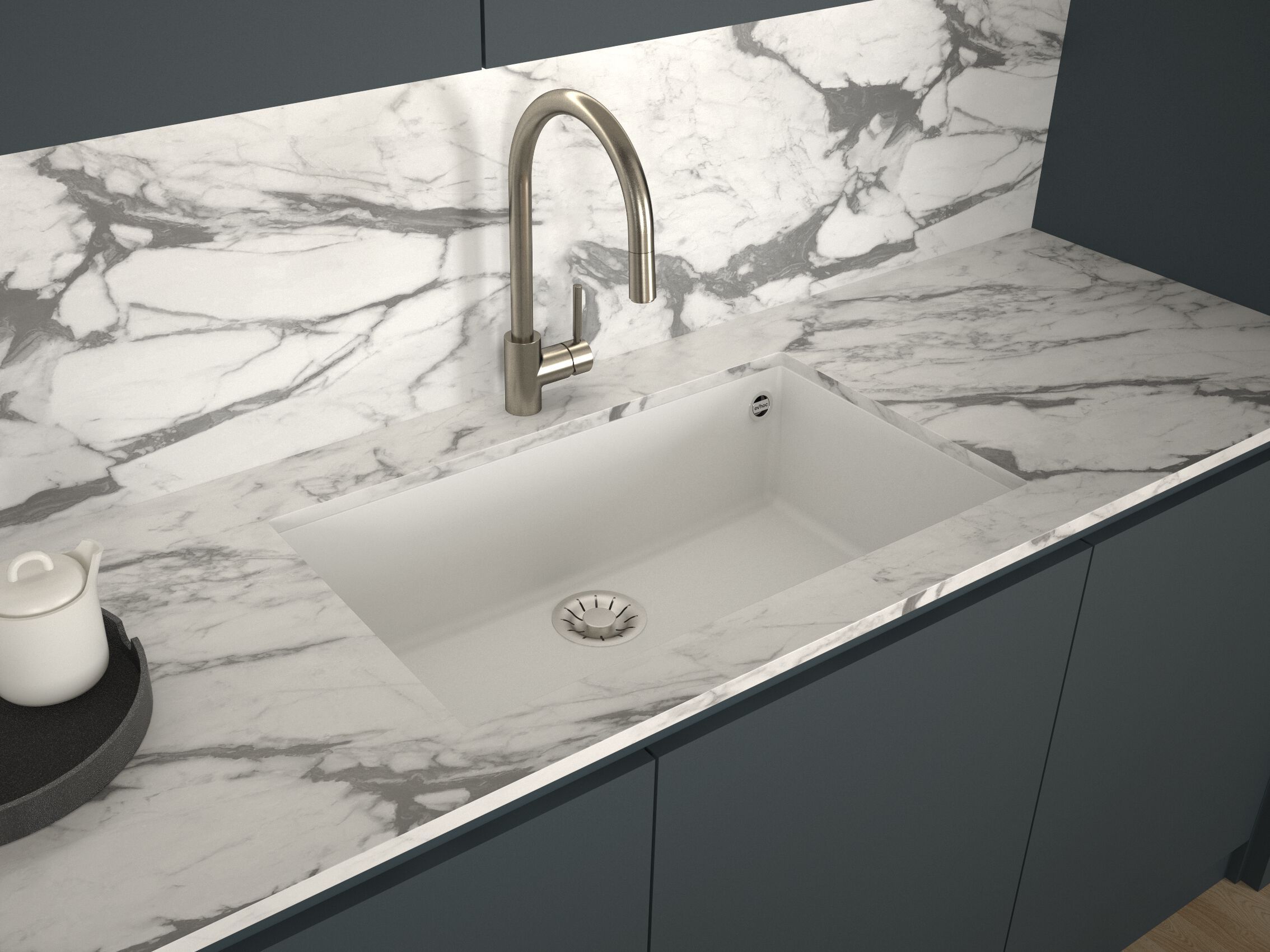 Раковина с одной чашей из Куарзита Evhoc Unicum ARCH-00087636