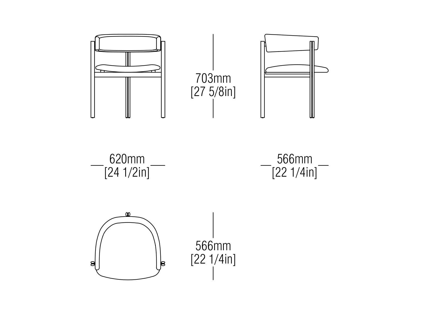 Мягкий стул с подлокотниками MisuraEmme Монтеррей ARCH-00066138 - Вид №5