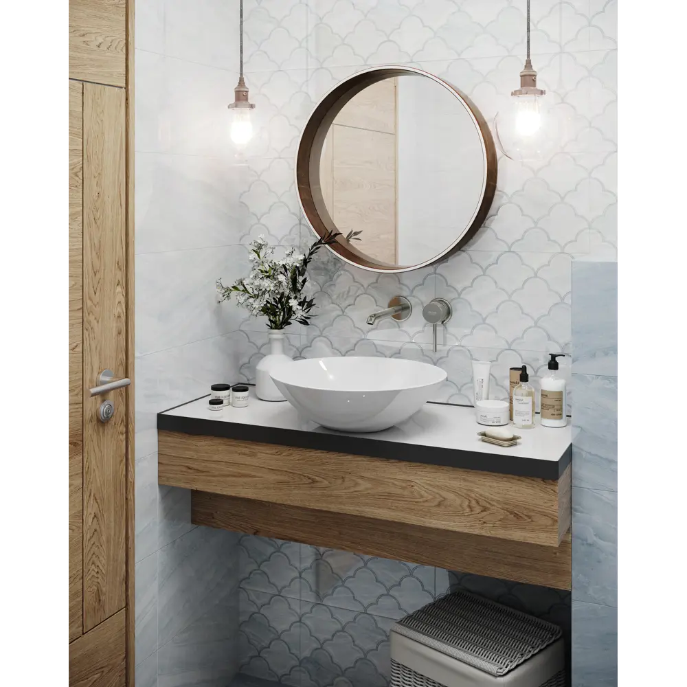Плитка настенная Ars 40x27 см 1.08 м² мрамор цвет бело-голубой 82719263 STLM-2169407 Santreyd - Вид №7