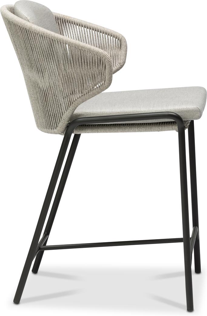 MNST311 Барный стул 61 веревка лава серебро Manutti Radius - Вид №2