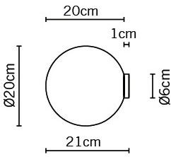 Fabbian Настенный светильник / потолочный светильник из дутого стекла Lumi sfera sun-id-1492650 - Вид №9