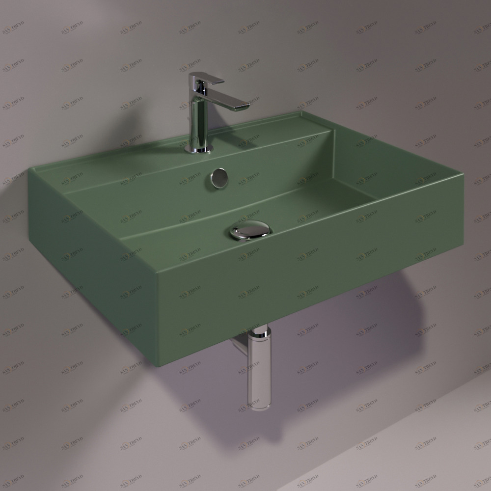 AG61MIRTOMATT Подвесная раковина настенная прямоугольная Simas Agile